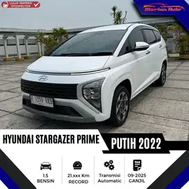 Hyundai Stargazer Prime 1.5 AT Tahun 2022 Km 21 Rb