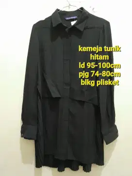 Kemeja tunik hitam