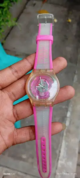 Jam tangan swat pink orjinal