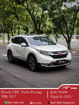 Honda CRV CR-V 1.5L Turbo Prestige CVT 2017/2018 matic putih civic