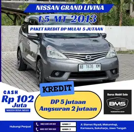 (DP 5Jt) All New Grand Livina 2013 Mt