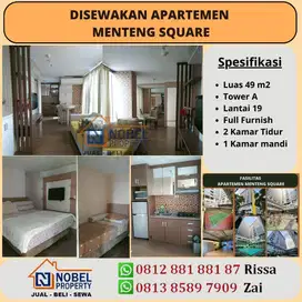 Disewakan Apartemen Menteng Square Furnished Best View Ukuran Luas