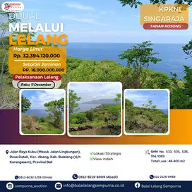 Di Jual Melalui Lelang Tanah Kosong Di Bali