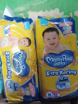 Pampers berbagai ukuran