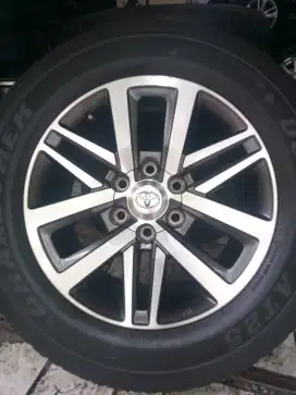 Velg Fortuner VRZ R18+Ban good condition bisa+psang Nex wa ja gan