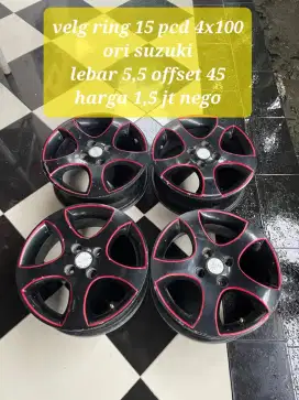 Velg racing ring 15 pcd 4x100