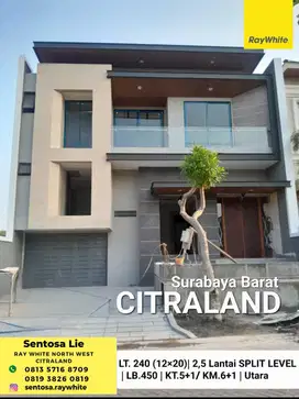 Rumah Baru Waterfront Citraland Surabaya Modern Mewah Split Level New