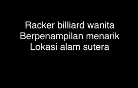 Di butuhkan RACKER dan WAITERS WANITA