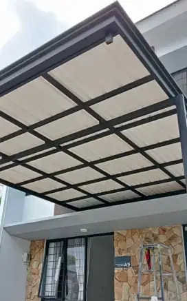 Kanopi alderon model trend spek minimalis