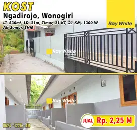 Jual Kost Aktif 21 Kamar + Kamar Mandi Dalam Lokasi Ngadirojo Wonogiri