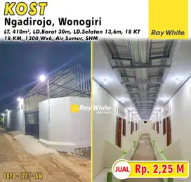 Jual Kost Aktif 18 Kamar + Kamar Mandi Dalam Lokasi Ngadirojo Wonogiri