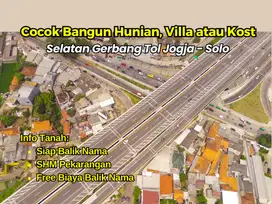 Dekat Gerbang Tol Jogja-Solo & Barat Kampus UNISA