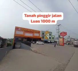 Tanah pinggir jalan luas 1000m Palembang JL Sukabangun2