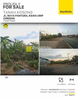 Dijual Tanah Kosong Industri di Jl. Raya Pantura, Bendungan - Cirebon