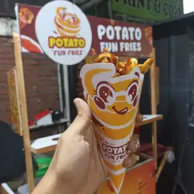 Jaga Stand Makanan Kentang Goreng