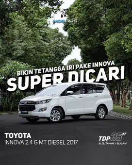 GARANSI MESIN 2 TAHUN INNOVA REBORN 2.4 G MT MANUAL 2017 PUTIH MOBCARS