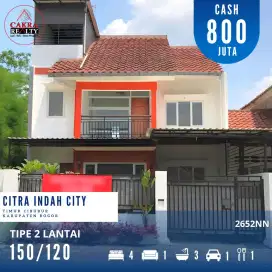 Rumah 2 Lantai 4 Kamar 150/120 di Citra Indah City Cileungsi