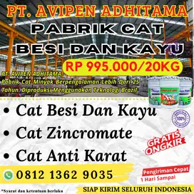 Cat Minyak Kayu dan Besi Mengkilap 20 Kg Sekelas Ftalit Semarang