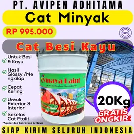 Cat Minyak Kayu dan Besi Mengkilap 20 Kg Sekelas Ftalit Tangerang
