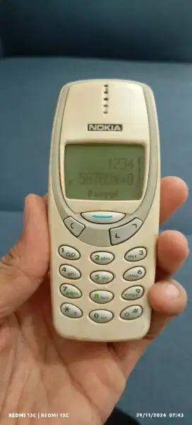 Jual Hp Nokia 3310 kondisi fungsi minus sinyal regis Indosat only