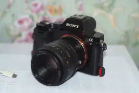 Kamera Mirrorless Sony A7 plus nikon 50Mm afd