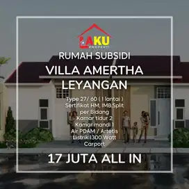 Rumah Subsidi Spek Komersil Strategis Dekat Puskesmas Leyangan Ungaran