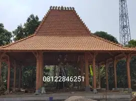 Bangunan Pendopo Joglo Kayu Jati Ukir Tumpangsari, Rumah Joglo dan Rum