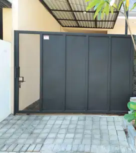 pagar plat besi | pintu gudang/pintu garasi