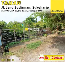 Dijual Tanah Jl. Jend Sudirman, Sukoharjo