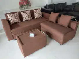 Sofa Minimalis dengan Kualitas Lebih Proporsional Komplit Meja Hokky