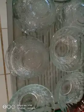 Dijual Mangkok Beling Transparan Cantik