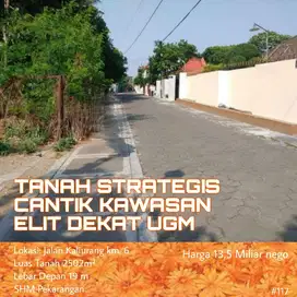 TANAH STRATEGIS CANTIK KAWASAN ELIT DEKAT UGM