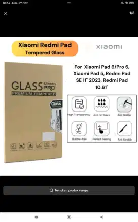 Anti gores kaca redmi pad se