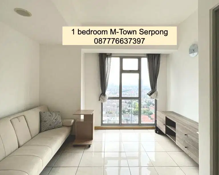 Apartment M-Town Serpong 1BR Tanpa Perantara Murah Jual Cepat
