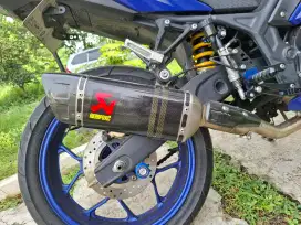 DIJUAL KENALPOT AKRAPOVIC CARBON SLIP-ON 2024 UNTUK YAMAHA R25/MT25.