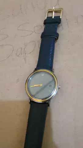 Jam Tangan Seiko Lassale Quartz 18 karat gold bezel Original