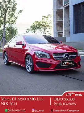 Mercedes Benz CLA200 AMG Line AT W117 2014/2015 Merah Matic Mercy 320i