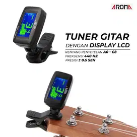 Tuner Gitar Sound Tuning Sensor with LCD Display - AROMA AT200D.