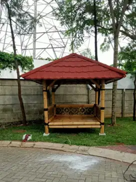 Gazebo Bambu Minimalis