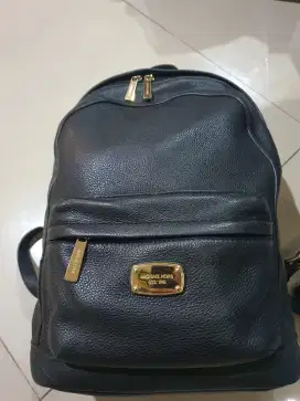 Leather Backpack Ransel Michael Kors Authentic Large