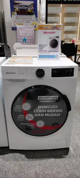 Credit Mesin Cuci Sharp promo bunga Ringan bebas 1x angsuran