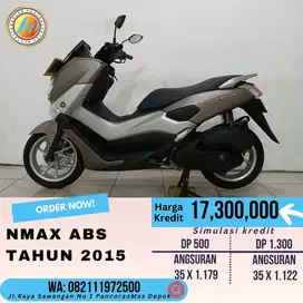 Yamaha NMAX ABS 2015 Abu-abu DP 500K kredit garibettt