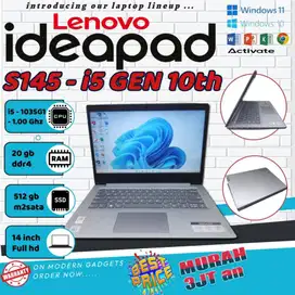 LENOVO IDEAPAD S145 Core i5 Gen 10 RAM 8/256GB Murah! M-AK