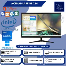 ACER AIO ASPIRE C24 INTEL CORE I3-1215U RAM 4GB DDR4 SSD512GB 23,8INCH