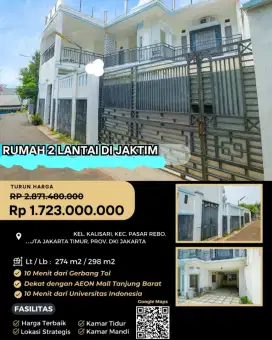 Dijual Rumah Kalisari Pasar Rebo
