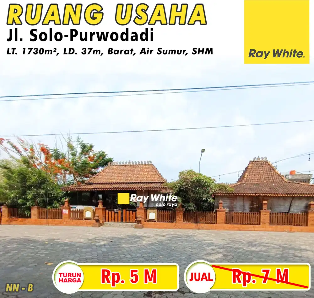 Dijual Ruang Usaha Jl Solo-Purwodadi