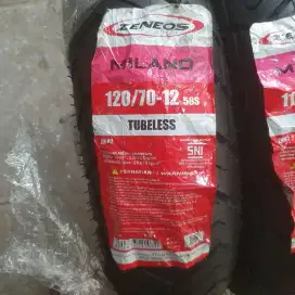 Ban Tubeless 120/70 - 12 Zeneos Milano