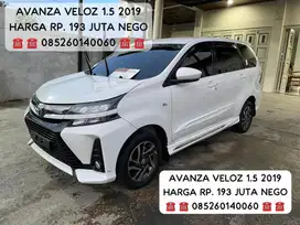 AVANZA VELOZ 1.5 TAHUN 2019 BL MANUAL WARNA PUTIH