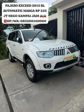 PAJERO SPORT EXCEED 2012 BL KONDISI ISTIMEWA