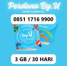 Perdana Hoki by.U Nomor Perdana Cantik 9900 byu Telkomsel by u